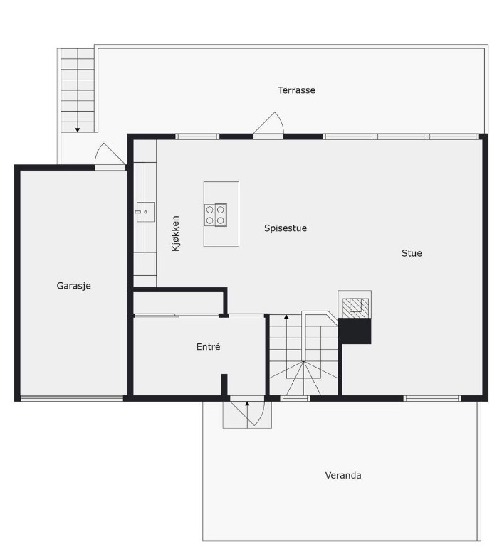 Planløsning 1.etasje